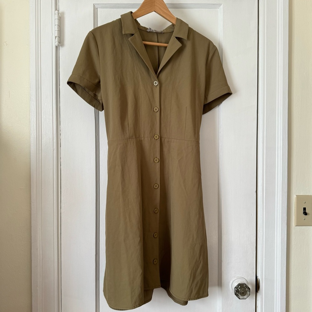 Everlane The Japanese GoWeave Notch Shirt Dress Size 10